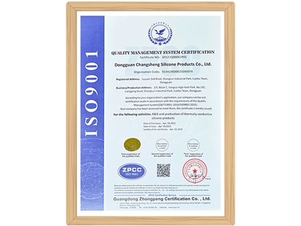 質(zhì)量管理體系認(rèn)證證書（英文）